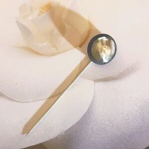 Antique Blister Pearl Sterling Stickpin